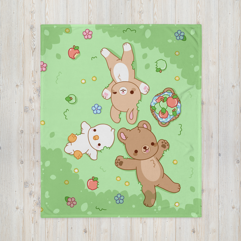 Apple Pals Throw Blanket