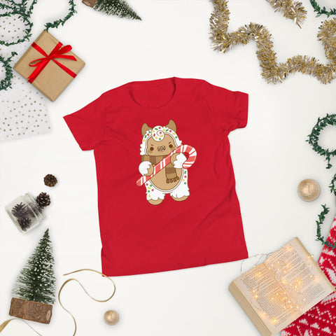 Gingerbread Yeti Kids TShirt